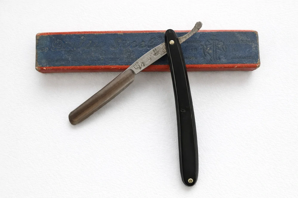 Břitva „Duisy-Steel“ – Hugo Köller, Solingen, model 88/4 (1. polovina 20. století)