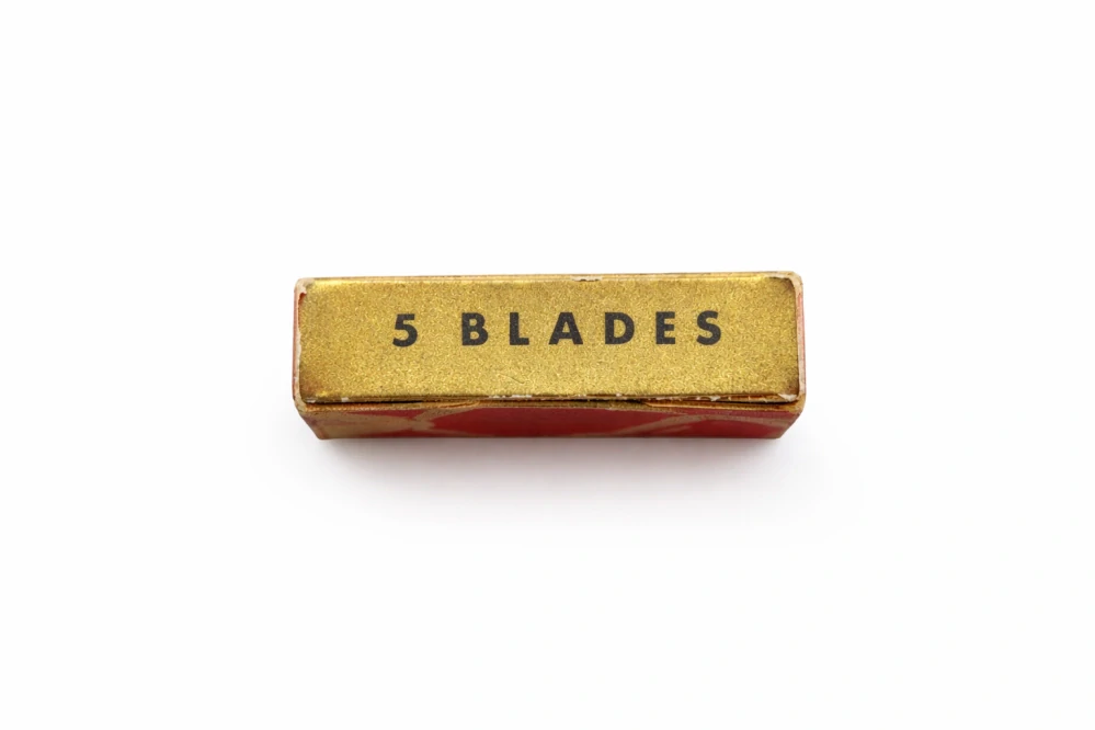 AETERNA 40 – historické švédské žiletky, originální balení, „Ultra Tunt“, 5 blades, vintage 20. století