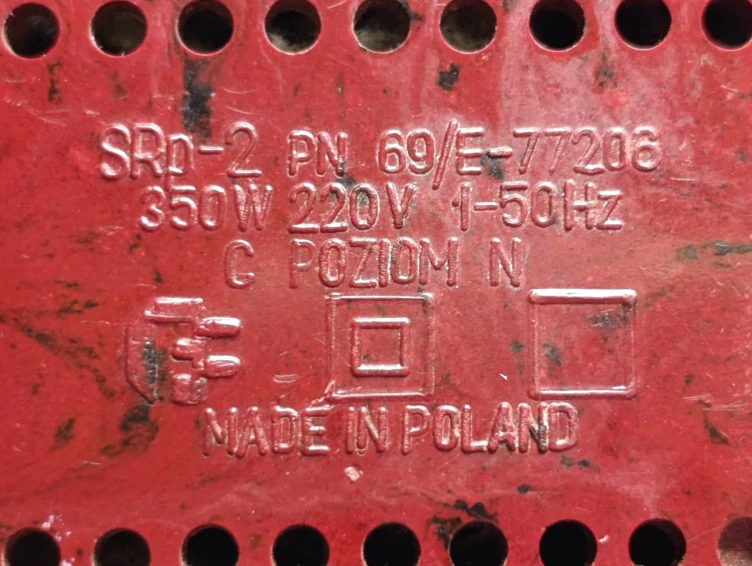 Retro fén FAREL SRD-2, Polsko, 350 W, 20. století.