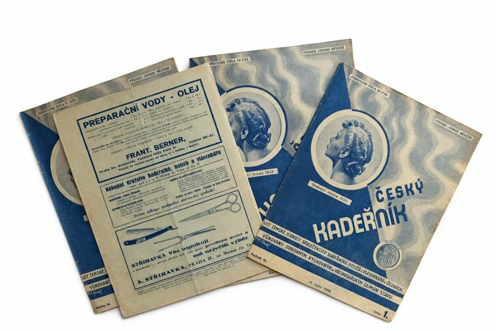 Český kadeřník – odborný časopis pro kadeřníky, holiče a vlásenkáře, kompletní ročník 1939
