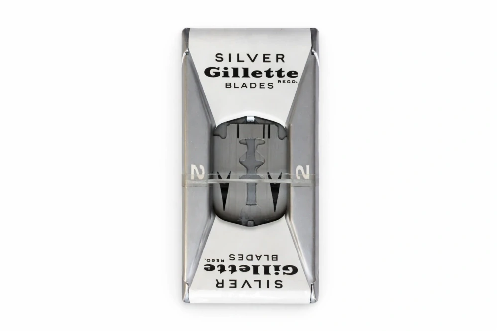 Holicí strojek Gillette (bezpečnostní strojek) – Anglie, cca 1960–1975