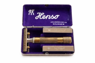 Holicí strojek v cestovní sadě – J. A. Henckels, Solingen, Německo, přibližně 1930–1950