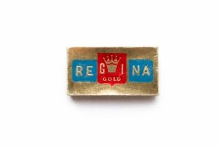Historické žiletky REGINA GOLD – 10 ks v originálním obalu, Made in Czechoslovakia